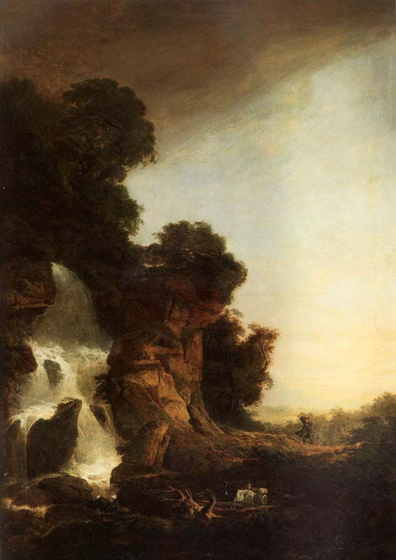 A Stormy Landscape with Travellers